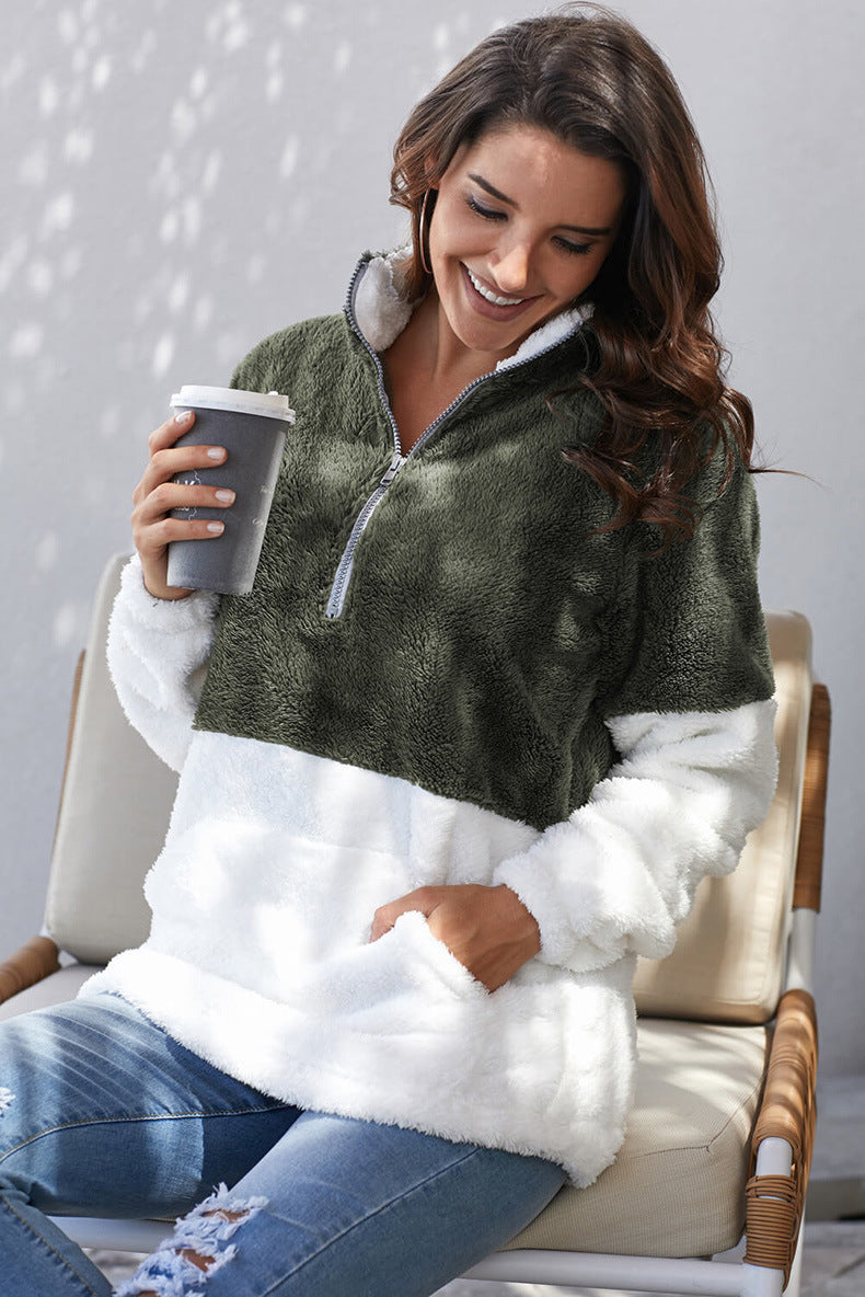 Raine® | Zweifarbiger dicker Pullover