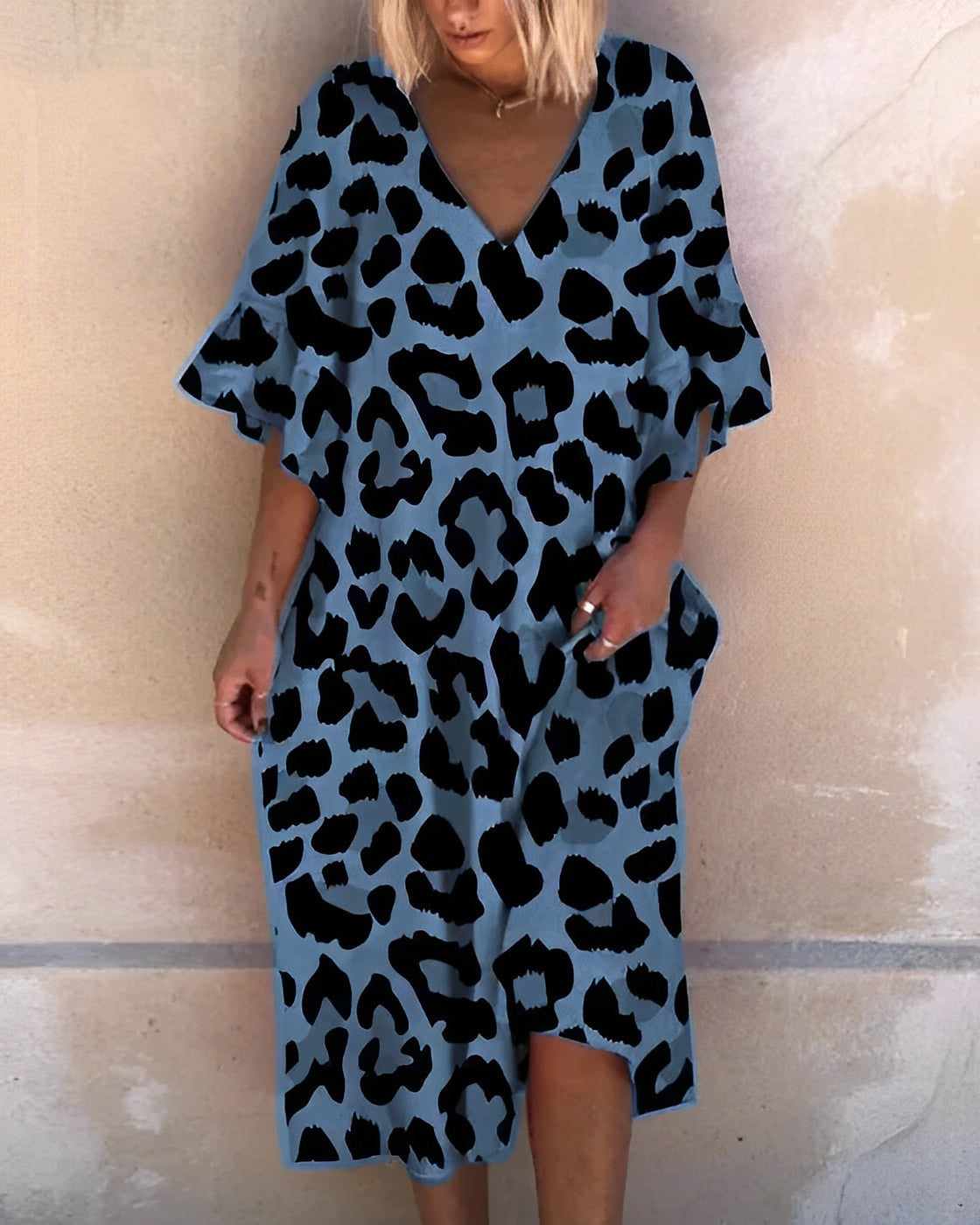 Isabelle Moreau® | Leopardenmuster-Kleid - Panthermuster-Kleid