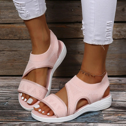 Orthopädische Damen Fischmaulsandalen mit Komfort und Stil