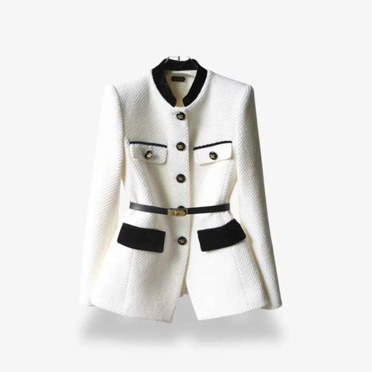 Maßgeschneiderter Tweed-Blazer für schicke Büro-Outfits