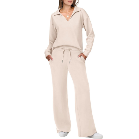 Gemütliches Damen-Casual-Loungewear-Trainingsanzug-Set