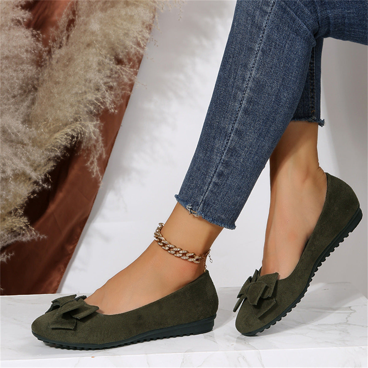Damen Orthopädische Wildleder Komfortschuhe für Alltag & Arbeit