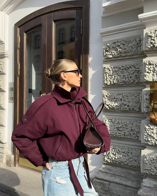 Leichte gesteppte Bomberjacke