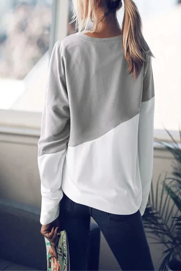 Thalia® | Eleganter Kontrastfarbener Pullover