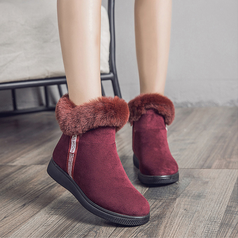 Therese® | Modische Schneestiefel mit Kunstfellfutter