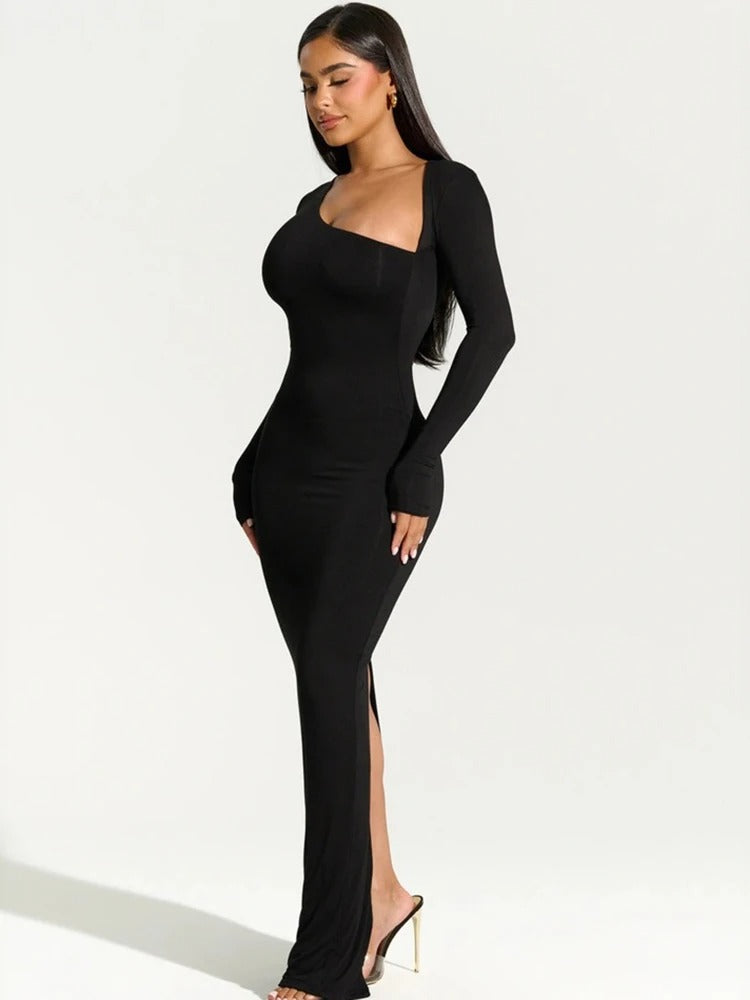 Viktoria® | Asymmetrisches One-Shoulder-Abendkleid in Maxilänge
