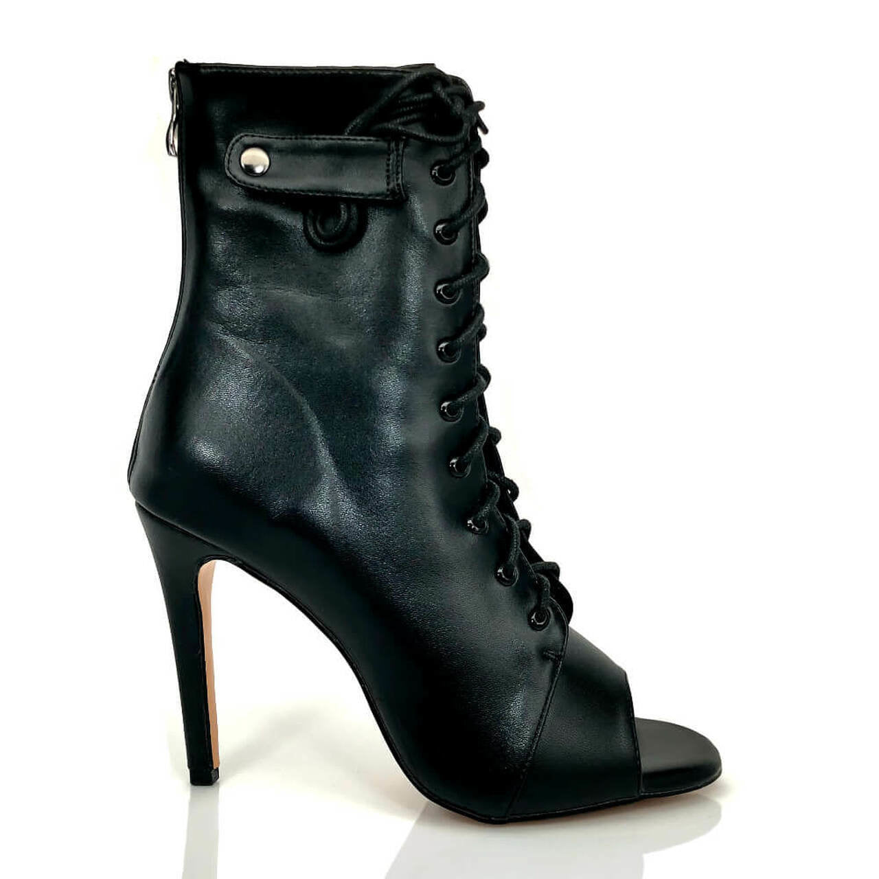 Jonas® | Peep-Toe-Stiefel mit Schnürung