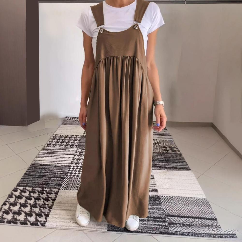 Locker sitzendes Kleid mit verstellbaren Trägern