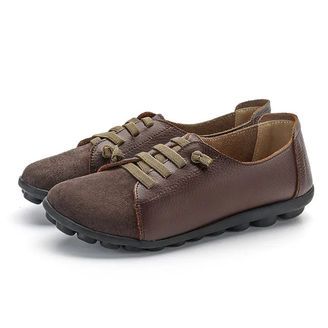 Damen Loafer aus echtem Leder mit atmungsaktivem Innenfutter