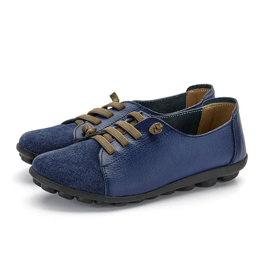 Damen Loafer aus echtem Leder mit atmungsaktivem Innenfutter