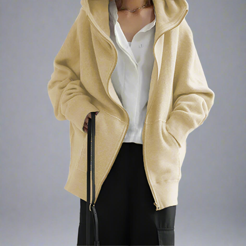 Fina® | Stylische, Lockere Jacke mit Reissverschluss