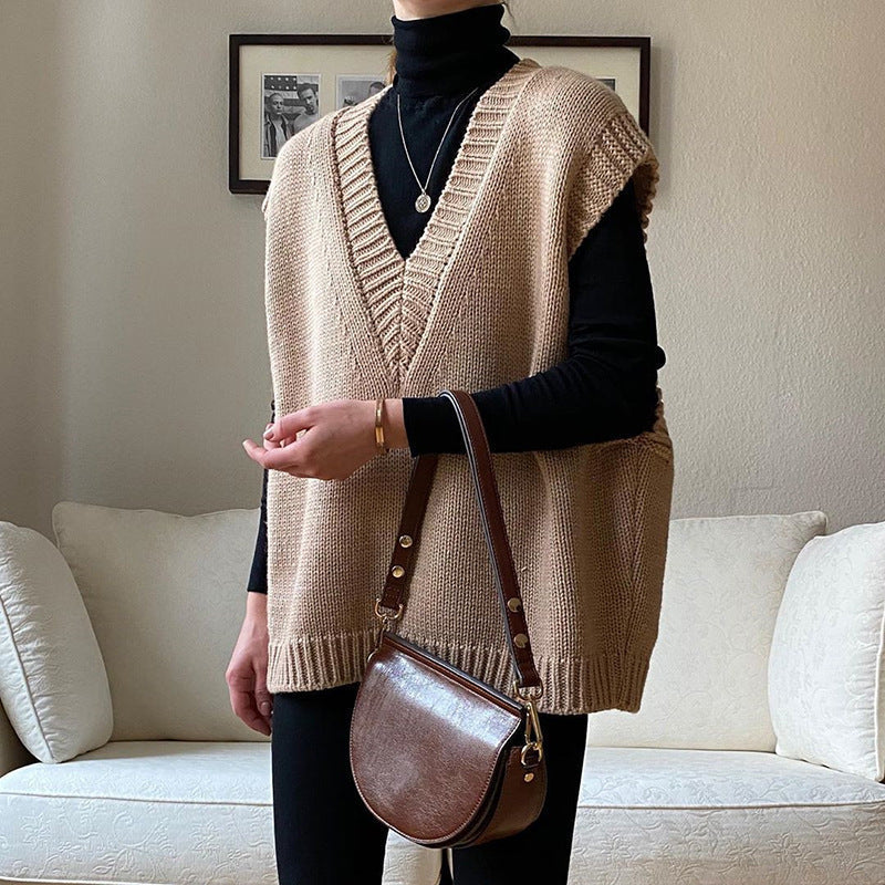 Nelly® | Stylischer, ärmelloser Pullover mit V-Ausschnitt