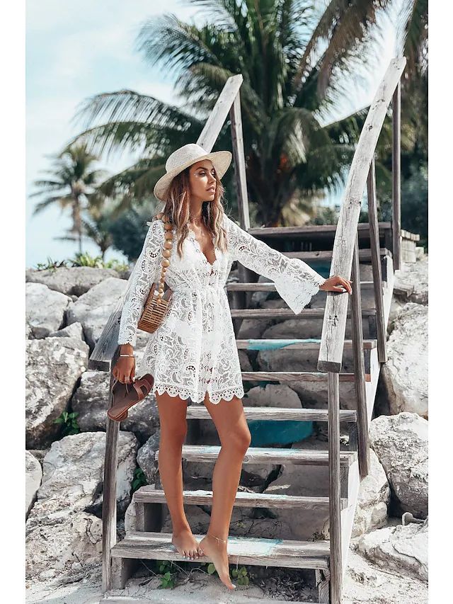 Alice Leroy® | Mesh-Kleid mit V-Ausschnitt