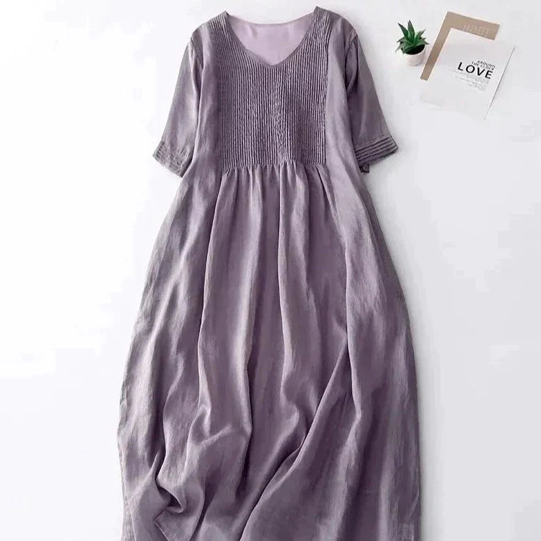 Riva Lefèvre® | Plissee-Kleid with Blumenmuster