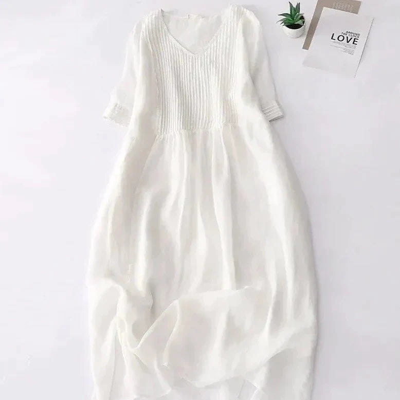Riva Lefèvre® | Plissee-Kleid with Blumenmuster