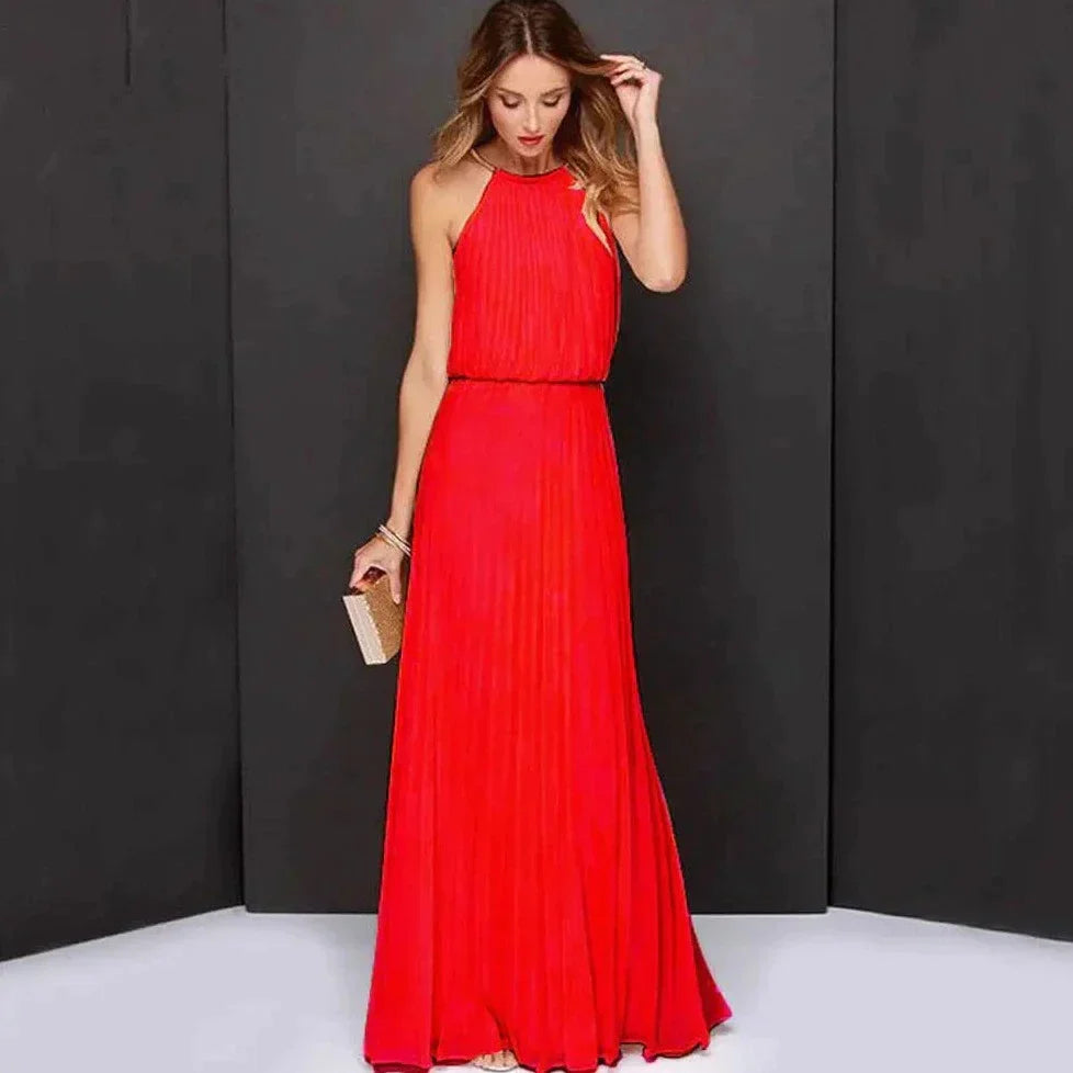 Océane Dubois® | Neckholder-Kleid ohne Ärmel