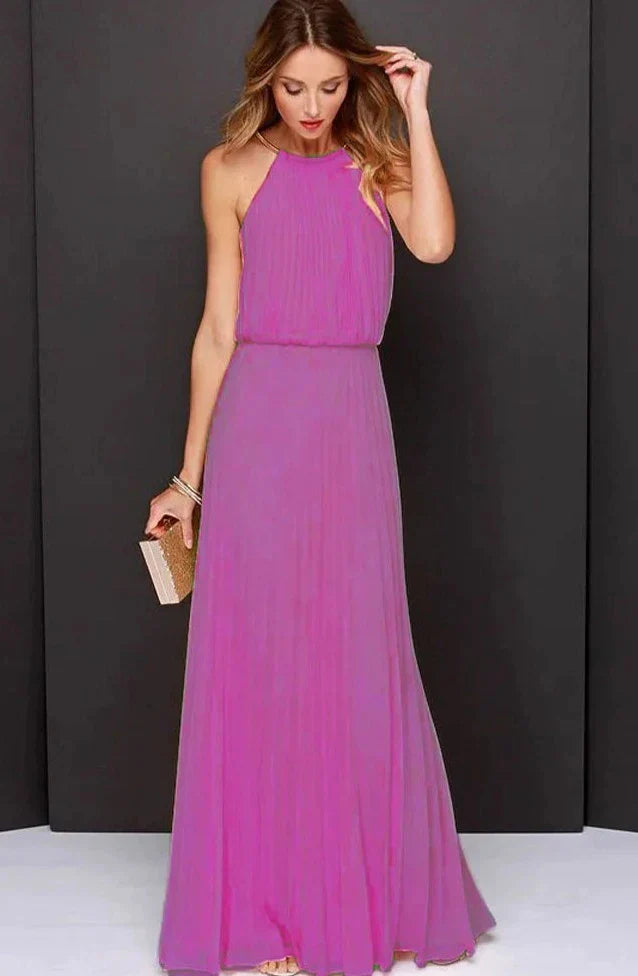 Océane Dubois® | Neckholder-Kleid ohne Ärmel