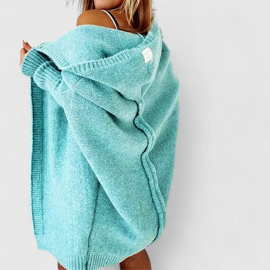 Gemütlicher leichter Strick-Cardigan-Pullover