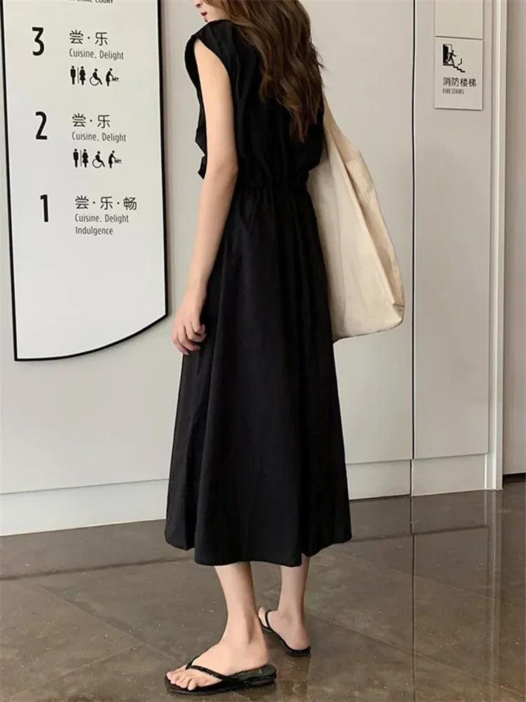 Valindr® | Sommerliches Midikleid mit Bindegürtel