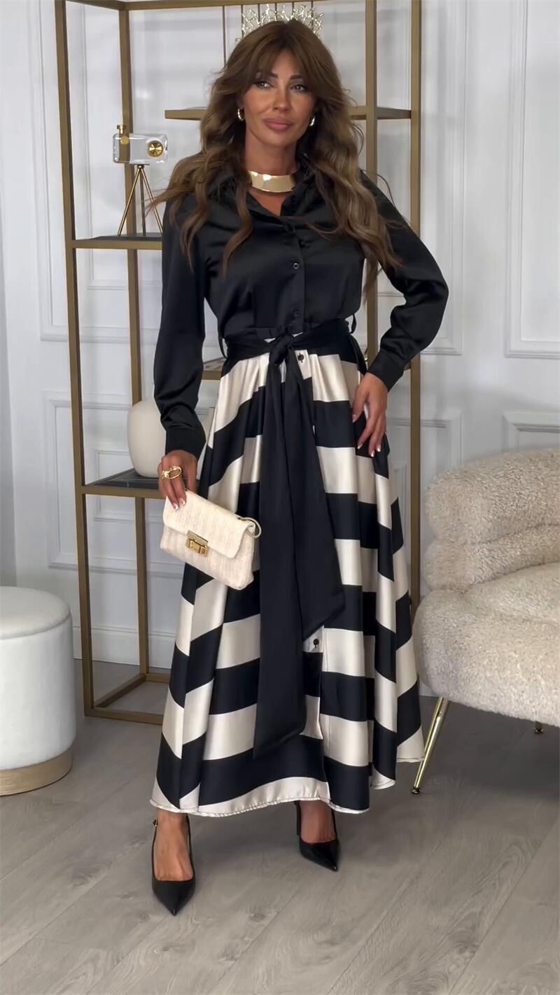 Elegantes Abendkleid mit langen Ärmeln für Damen