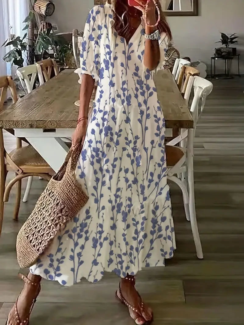 Leichtes Damen Boho-Kleid für den Sommer – vielseitig, luftiger Stoff
