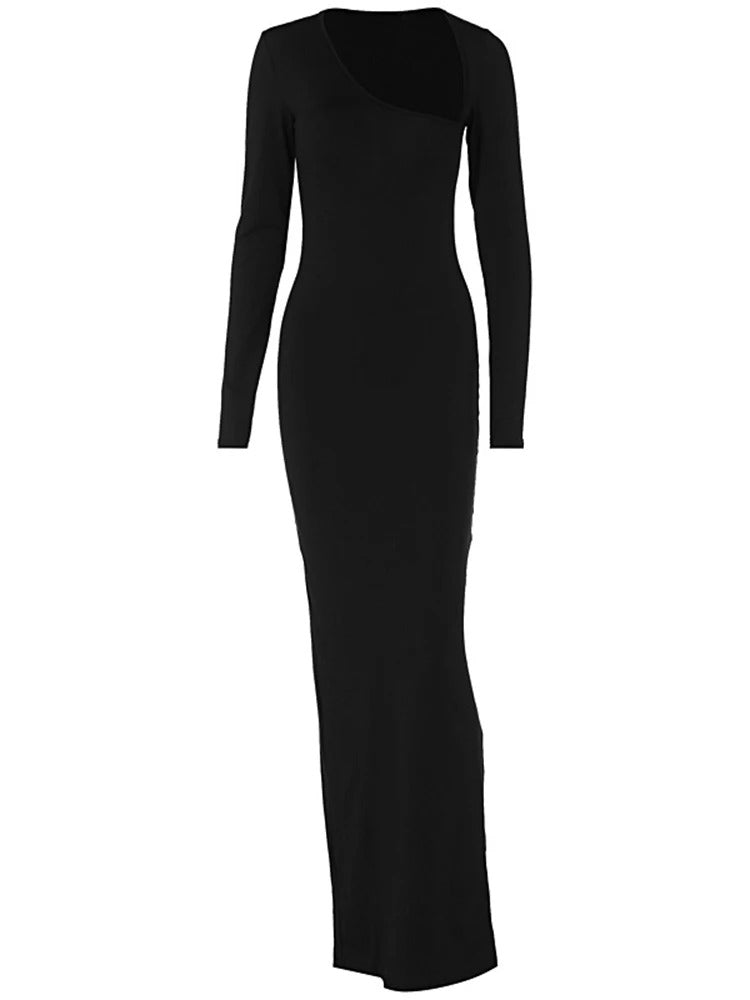 Viktoria® | Asymmetrisches One-Shoulder-Abendkleid in Maxilänge