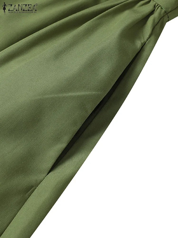 Valindr® | Lockeres Hemdblusenkleid mit Knopfleiste