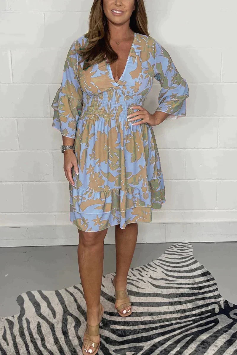 Pauline Laurent® | Schwingendes Kleid mit V-Ausschnitt