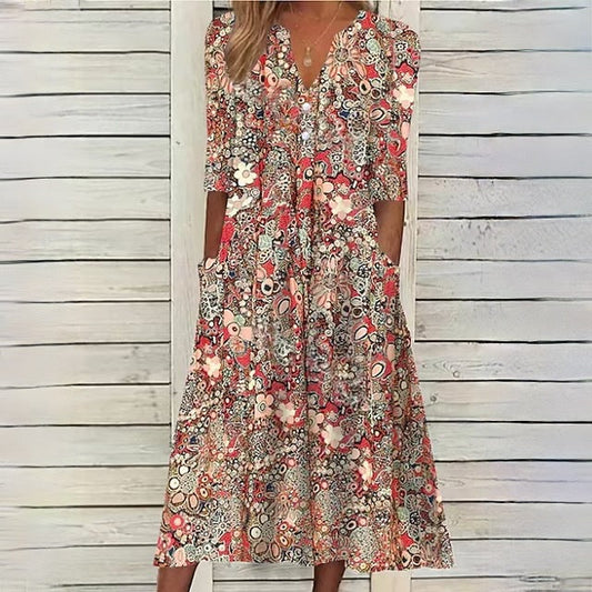 Romantic Floral Summer Dress for Women - Perfect for Casual & Special Events