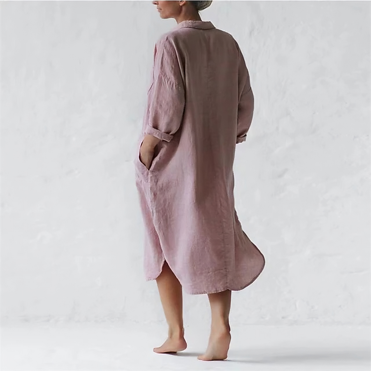 Riva Lefèvre® | Elegantes langes pinkes Kleid