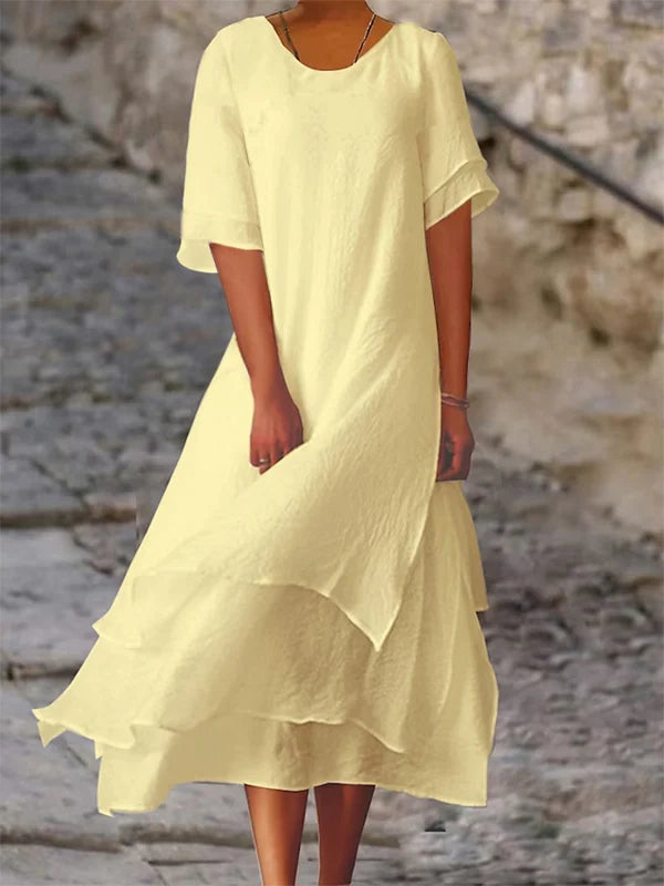 Élodie Lavin® | Elegantes und schickes Kleid mit Schlitz