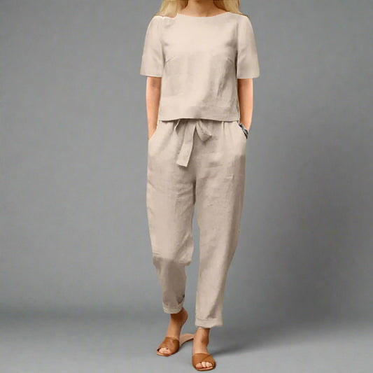 Bequemes Damen-Sommer-Outfit, zwei-teilig, atmungsaktiv, stilvoll