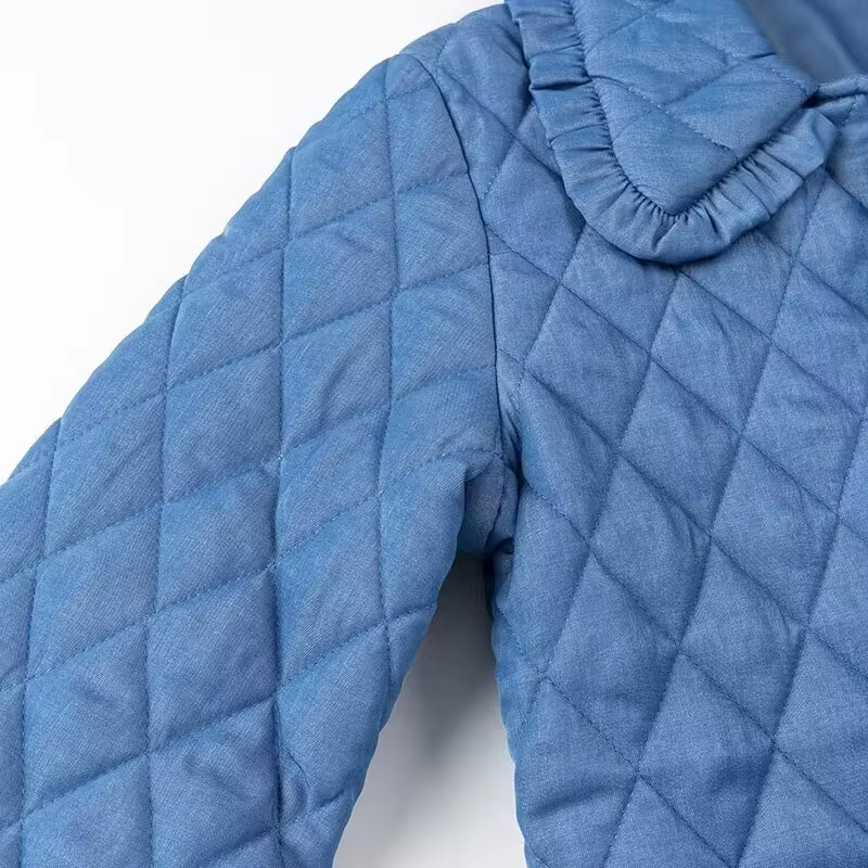 Elsie® | Blau Lose Baumwolljacke für Frauen