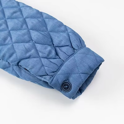 Elsie® | Blau Lose Baumwolljacke für Frauen