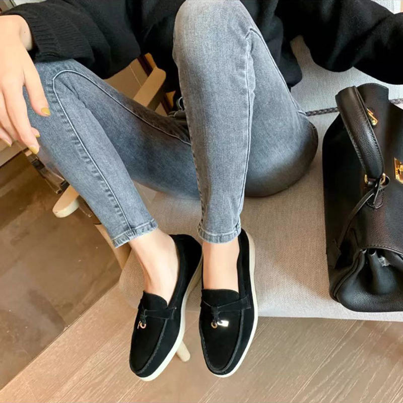 Schicke Lederloafer mit Schnallendetail
