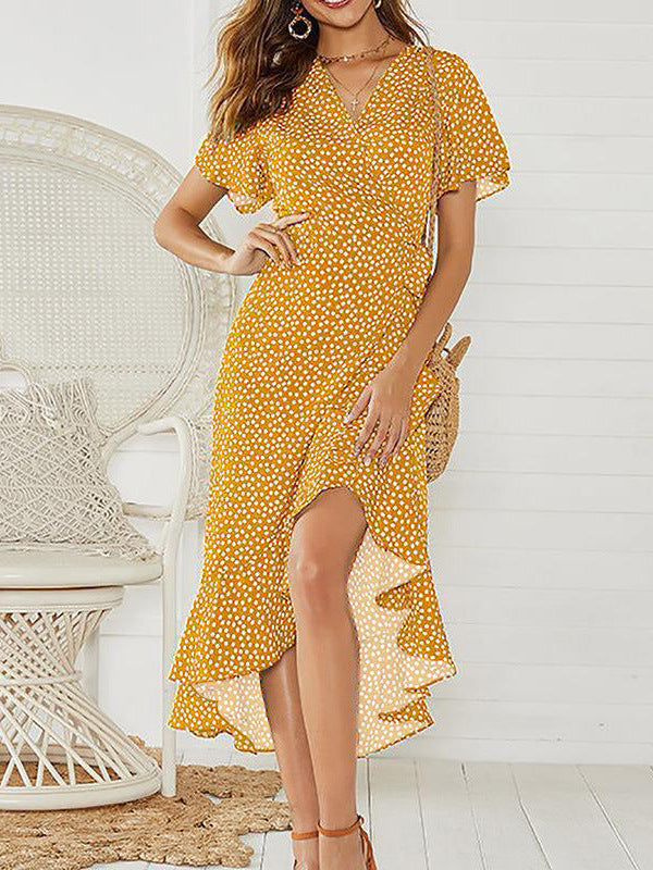 Maxikleid in Rosarot für Damen