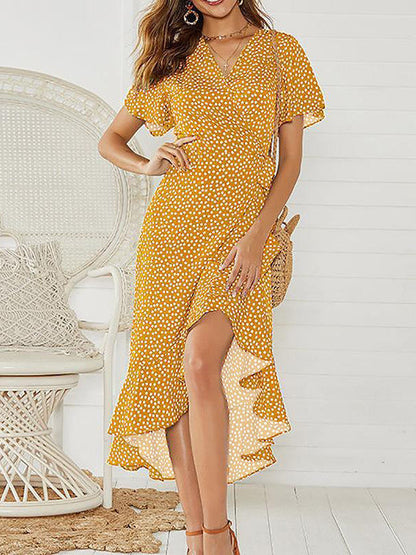 Maxikleid in Rosarot für Damen