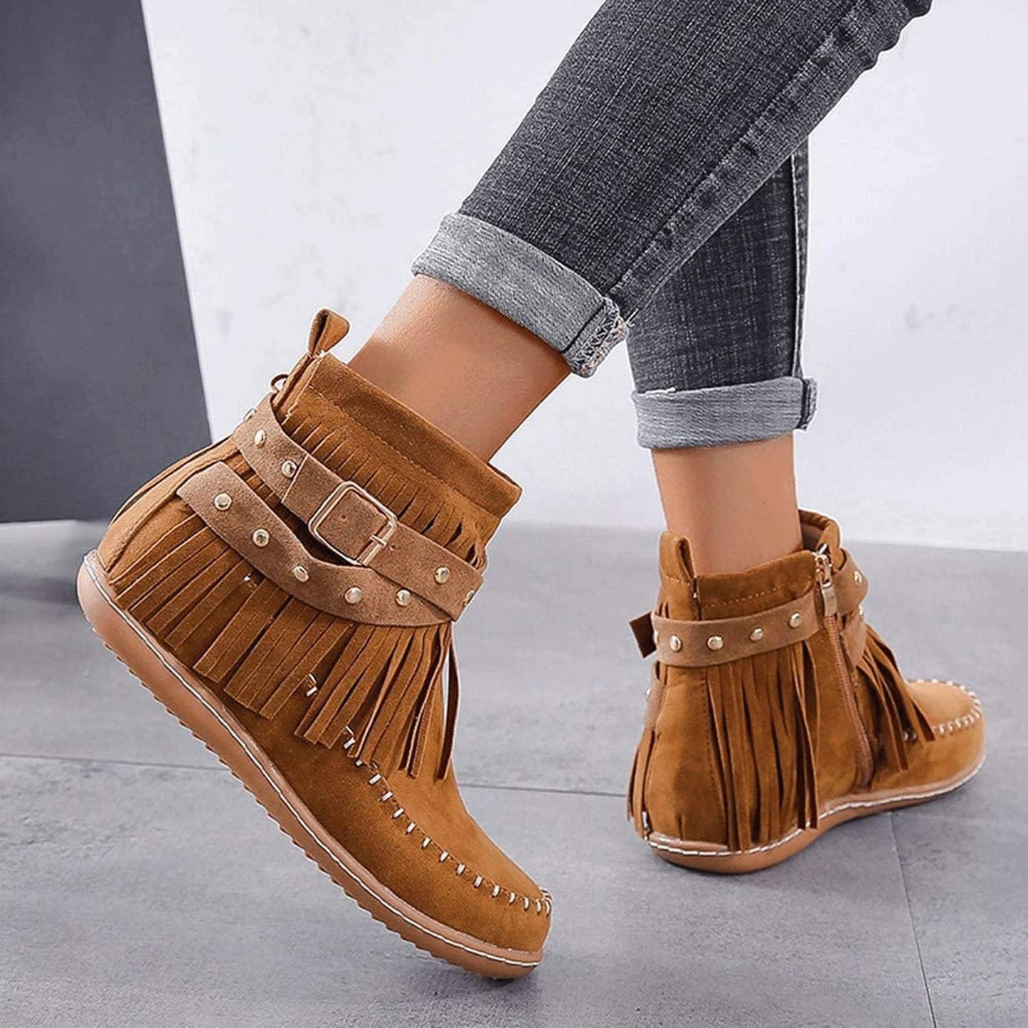 Gefütterter Damen-Knöchelstiefel