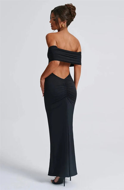 Trägerloses, rückenfreies, sexy Maxikleid