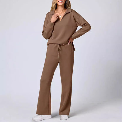 Gemütliches Damen-Casual-Loungewear-Trainingsanzug-Set