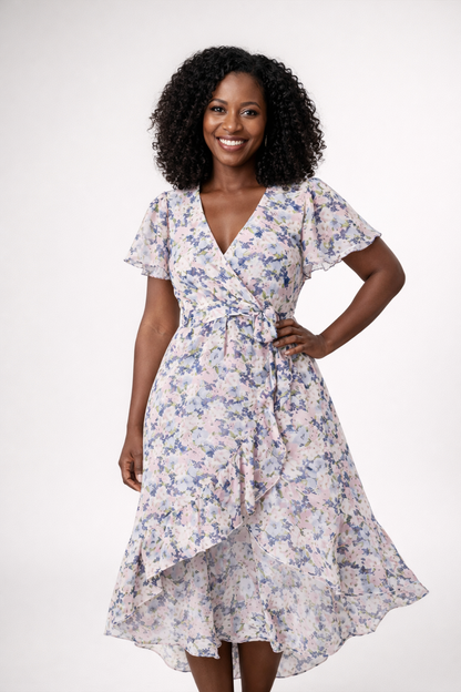 Blumiges Midikleid für Damen
