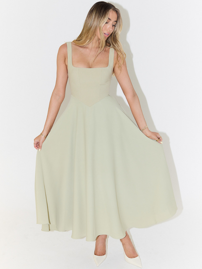 Klassisches Midikleid für Damen