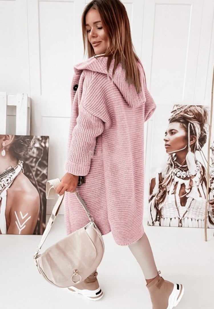 Gemütlicher Strickcardigan mit grobem Muster
