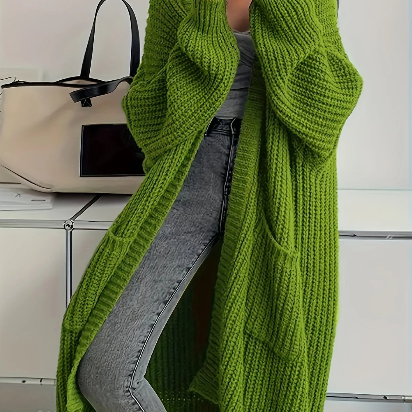Gemütliche Strickcardigan mit Gürtel für Damen