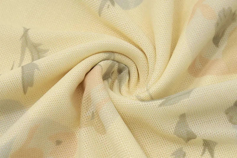 Maxikleid mit Blumenmuster, tiefem Ausschnitt und Rückenausschnitt