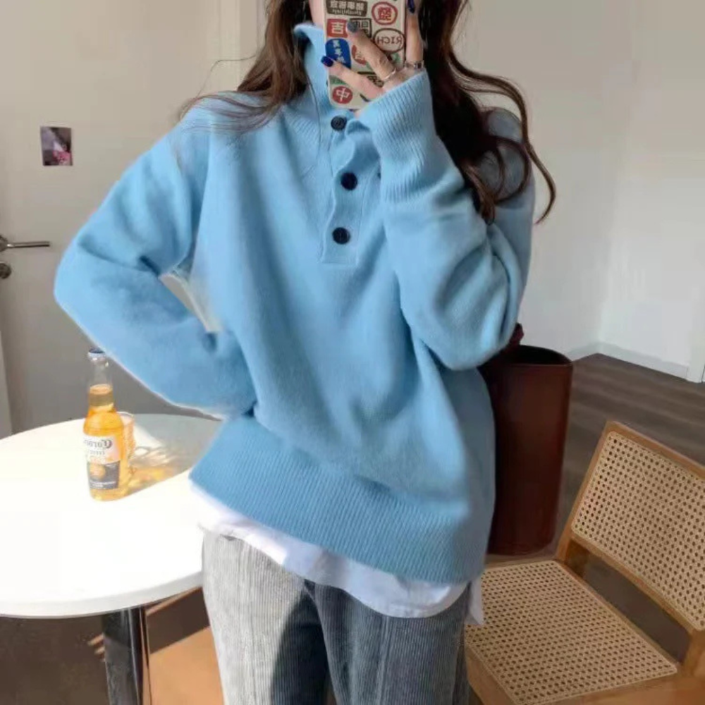 Gemütlicher Strickpullover für Damen