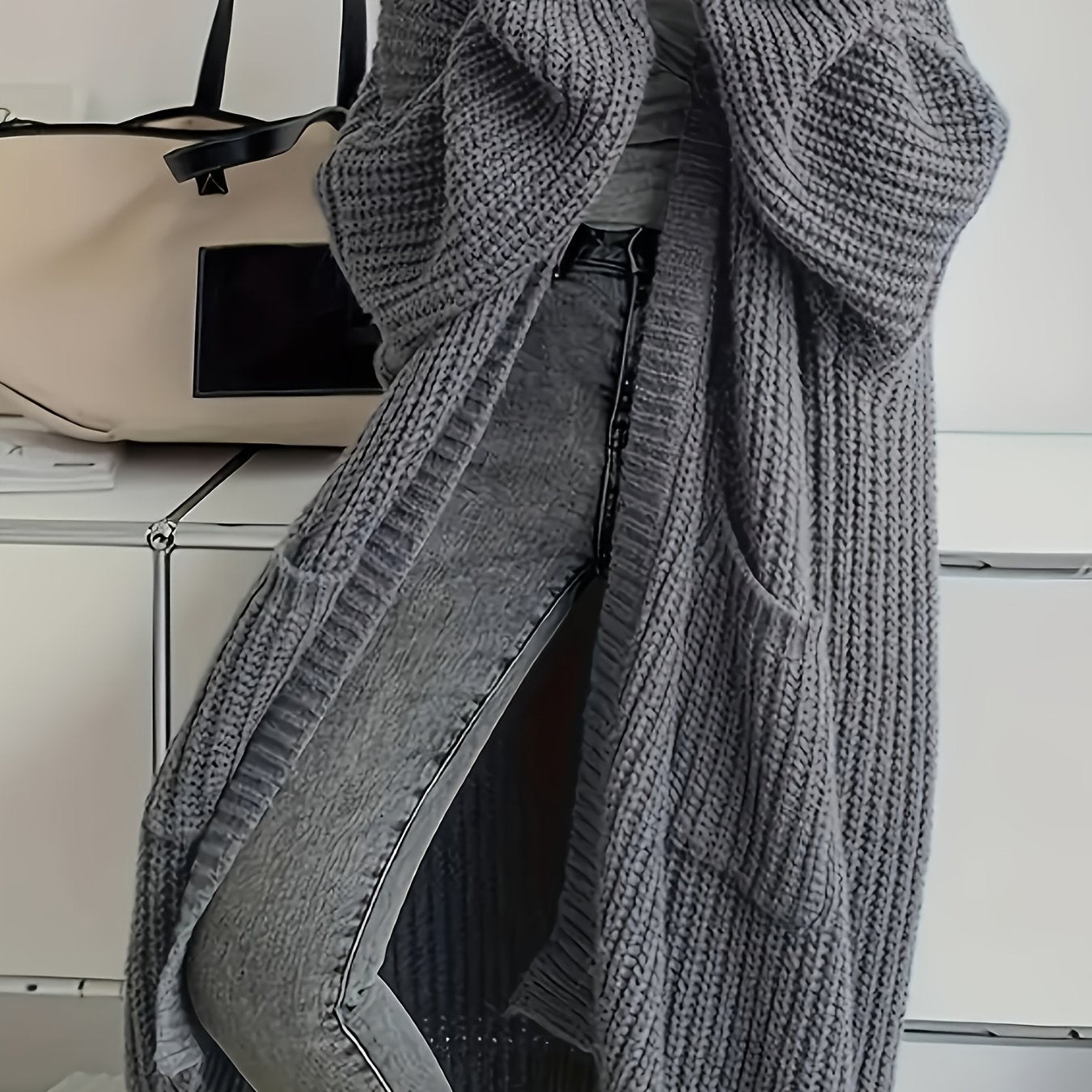 Gemütliche Strickcardigan mit Gürtel für Damen