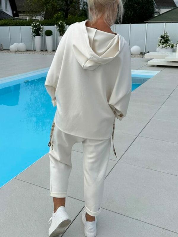 Damen Zweiteiliges Oversize-Sweatshirt-Set