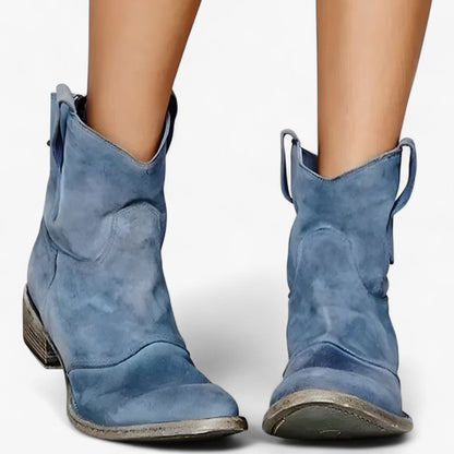 Western-Stiefel im Wildleder-Look für den Alltagsstil
