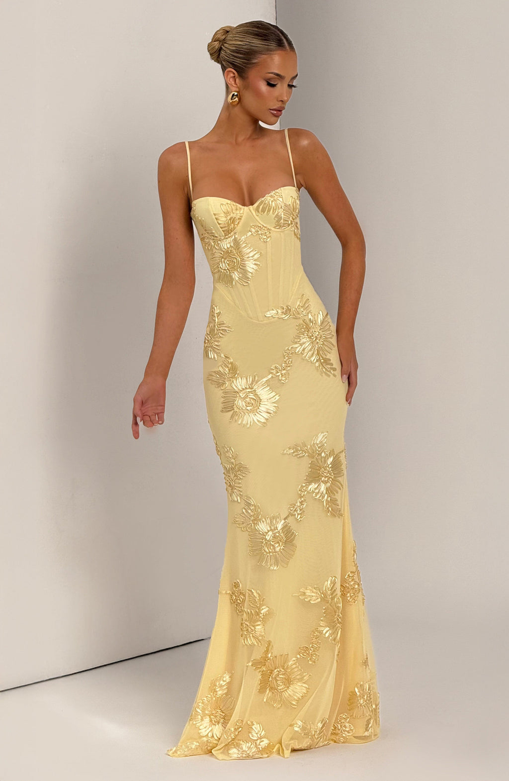 Elegantes Maxikleid für Damen mit Spaghettiträgern, Sommerhochzeitsgast